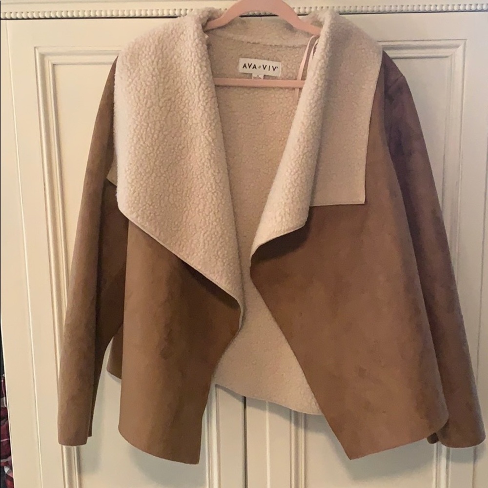 NWOT Ava & Viv Sherpa Jacket